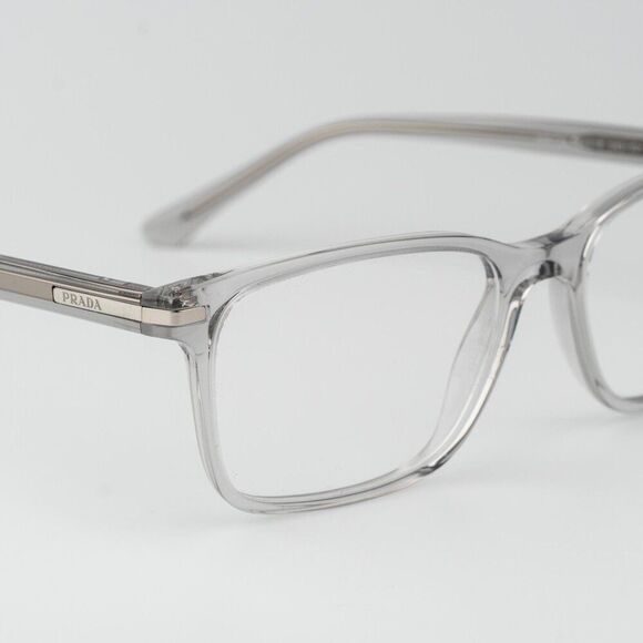 Prada Women Eyeglasses Crystal Grey Square Unisex PR14WV U431O1 BRAND NEW main image 4